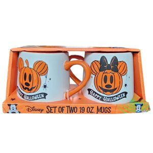 Disney  Mickey & Minnie Set of 2, 19.oz Halloween Mugs